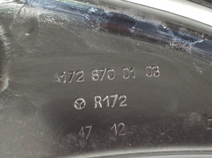 Mercedes Benz SLK-Class 172 (2011–2026) Rear fork windscreen lifter A1726700103 - 2