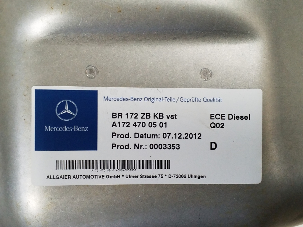 MERCEDES-BENZ SLK-Class R172 (2011-2020) Kuro (degalų) bakas A1724700501, A1724700301 21916420