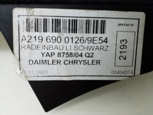 Mercedes Benz CLS-Class 219 (2004–2010) Inner sill trim A2196900126 - 3