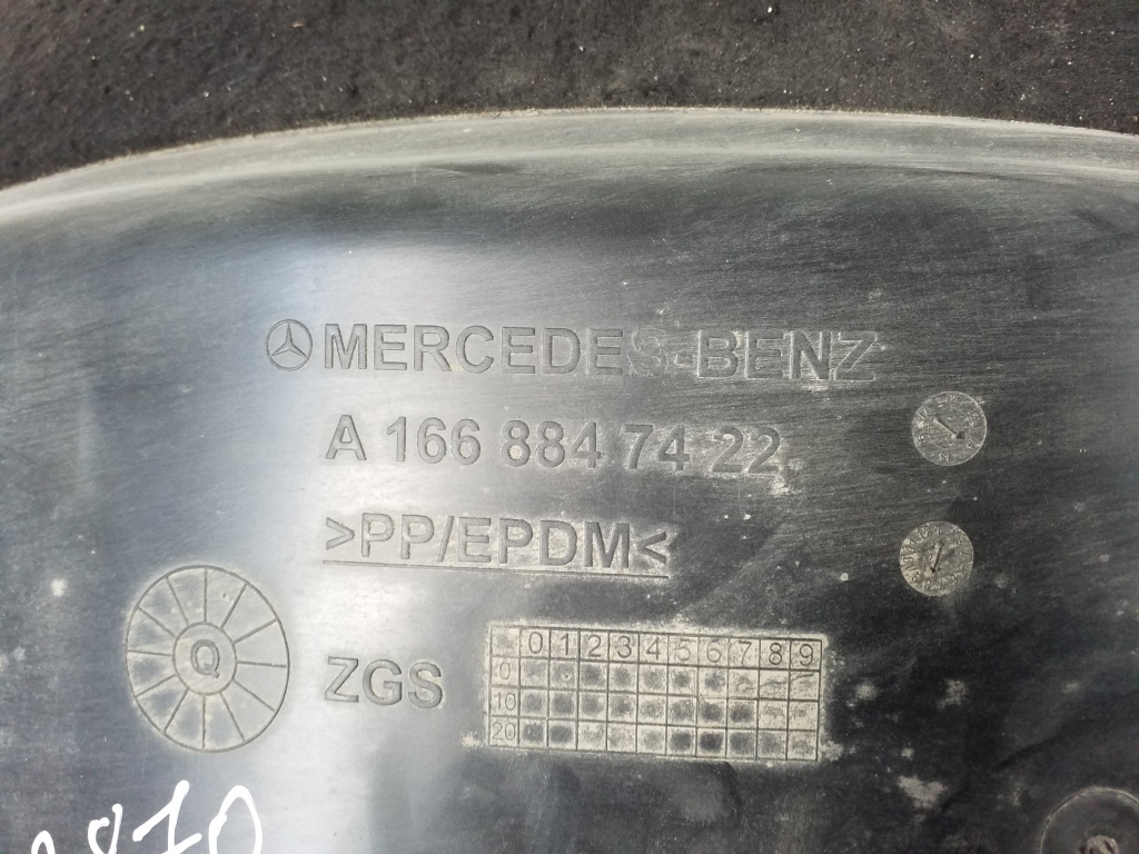 MERCEDES-BENZ GL-Class X166 (2012-2015) Задна лява обшивка на арката A1668847422 21916907