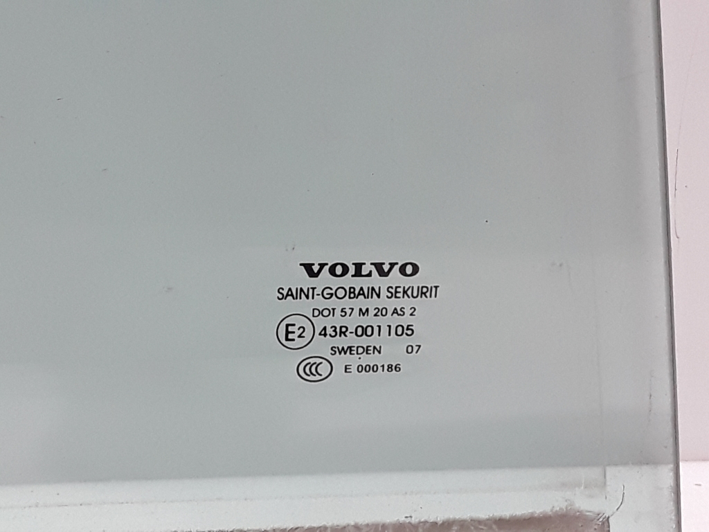 VOLVO S80 2 generation (2006-2020) Labās puses bīdāmo durvju stikls 31217990 22403787