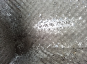 Mercedes Benz SLK-Class 172 (2011–2026) Hitzeschutzblech Schalldämpfer A1726821271 - 3