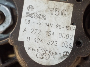 Mercedes Benz CLK-Class 209 (2002–2009) Ģenerators A2721540002 - 2