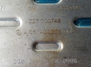 Mercedes Benz C-Class 204 (2007–2014) EGR-klapi jahuti A6511400275 - 4