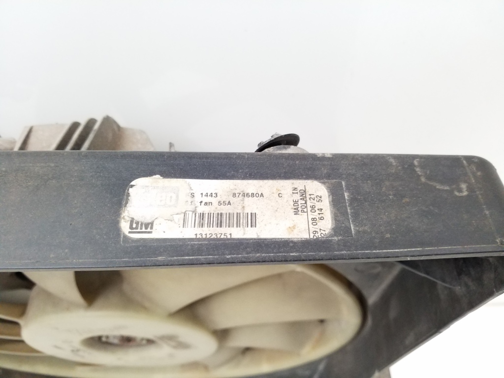Used Opel Vectra Cooling fan and its parts 13123751