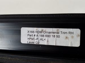 Mercedes Benz GL-Class 166 (2012–2015) Dachleiste A1666901880 - 3