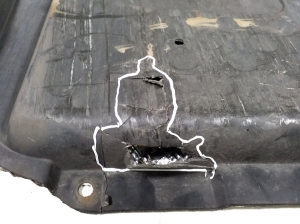 Mercedes Benz C-Class 204 (2007–2014) Priekšējā dibena aizsardzība A2045203323 - 5