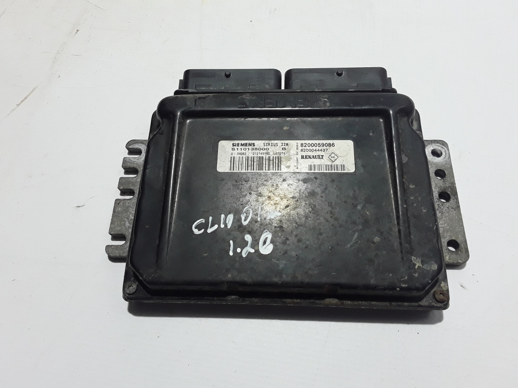 RENAULT Clio 2 generation (1998-2013) Engine Control Unit ECU 8200059086 22404575