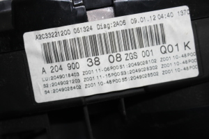 Mercedes Benz C-Class 204 (2007–2014) Näidikuplokk A2049003808 - 3