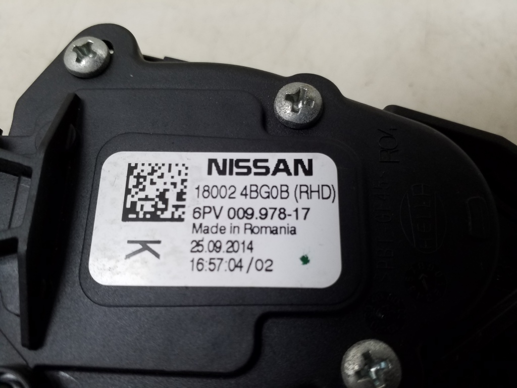 NISSAN Qashqai 2 generation (2013-2023) Педаль газа 180024BG0B 25080605