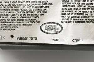 Land Rover Discovery III (2004–2009) Passenger dashboard airbag PB85017070 - 4