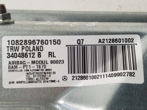 Mercedes Benz E-Class W212 (2009–2015) Põlveturvapadi A2128601002 - 2