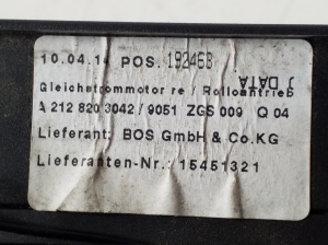 Mercedes Benz E-Class W212 (2009–2015) Hutablagenheber A2128203042 - 3