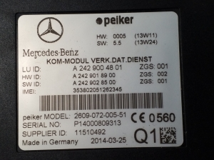 Mercedes Benz E-Class W212 (2009–2015) Control unit - 2
