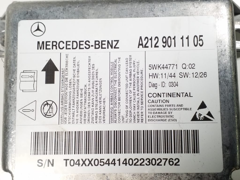 MERCEDES-BENZ E-Class W212/S212/C207/A207 (2009-2016) Блок управління системою SRS A2129011105 21918432