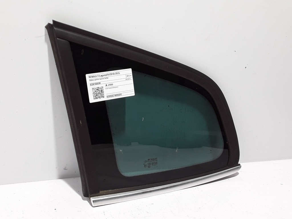 RENAULT Laguna 3 generation (2007-2015) Left side rear body window 833010005R 22406607