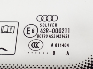 AUDI A8 D4 (2010–2017) Tagumine küljeklaas (kere) 4H0845300 - 3