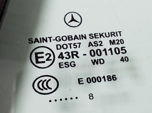 Mercedes Benz SLK-Class 171 (2004–2011) Seitenscheibe hinten (Karosserie) A1716700300 - 2