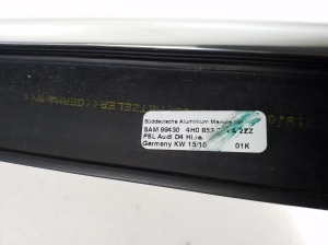 AUDI A8 D4 (2010–2017) Fensterschachtleiste außen Tür hinten 4H0853764A - 3