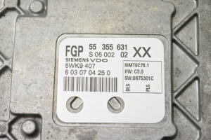 Opel Astra H (2004–2010) Motorsteuergerät 55355631 - 3