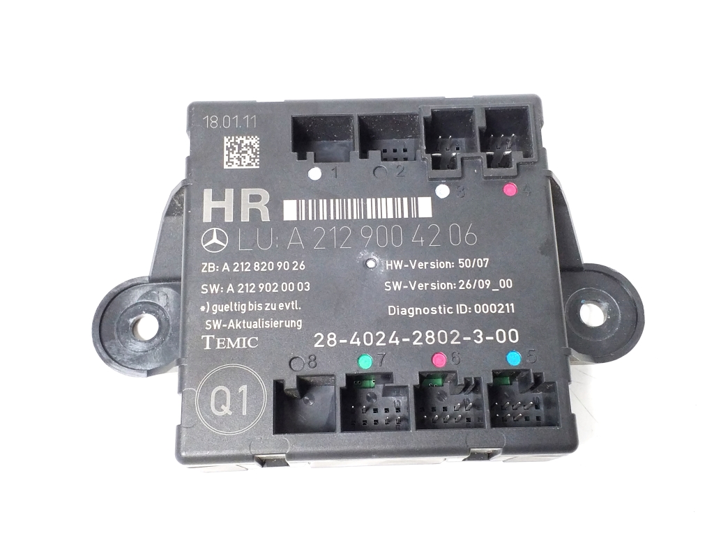 MERCEDES-BENZ C-Class W204/S204/C204 (2004-2015) Rear Right Door Control Unit A2129004206 21919445