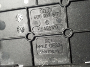 AUDI A7 (2010–2018) Fuse box in the trunk 4G0937517 - 2