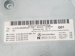 Mercedes Benz R-Class 251 (2006–2017) Multimedia control module A2049000300 - 2