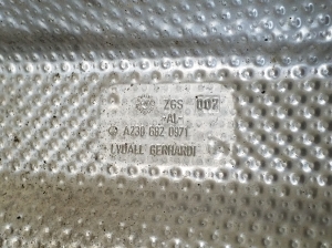 Mercedes Benz SL-Class 230 (2001–2012) Hitzeschutzblech Schalldämpfer A2306820971 - 3