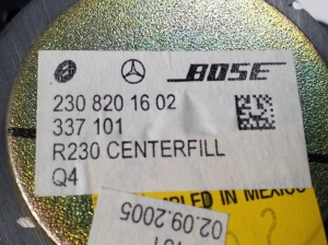 Mercedes Benz SL-Class 230 (2001–2012) Kõlar A2308201602 - 2