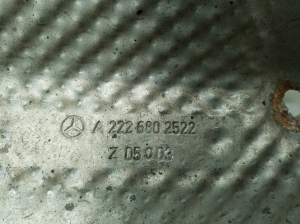 Mercedes Benz S-Class 222 (2013–2020) Summuti kuumakaitse A2226802522 - 3