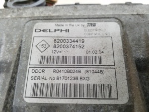RENAULT Megane II (2002–2009) Motorsteuergerät 8200334419 - 2