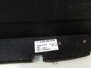 Mercedes Benz C-Class 205 (2014–2021) Trunk carpet A2056805705 - 2