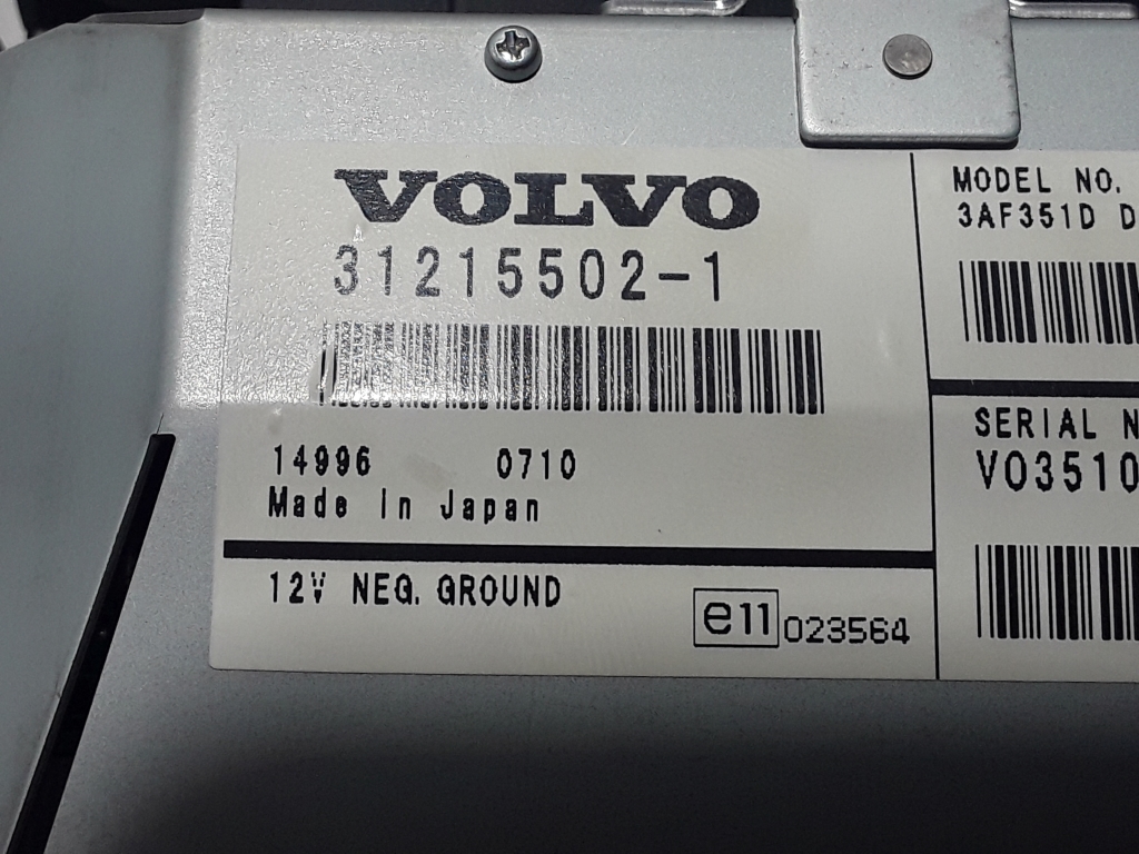 VOLVO V70 3 generation (2007-2020) Affichage de navigation 31215502 22410172