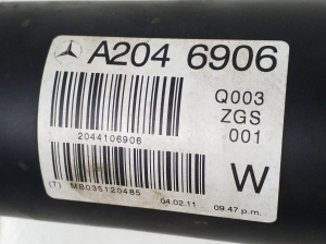 Mercedes Benz GLK-Class 204 (2008–2015) Kardanwelle A2044106906 - 3