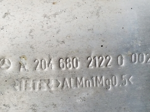 Mercedes Benz GLK-Class 204 (2008–2015) Hitzeschutzblech Schalldämpfer A2046802122 - 2