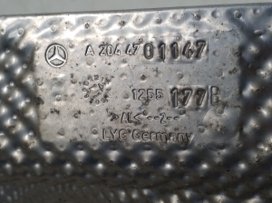 Mercedes Benz GLK-Class 204 (2008–2015) Hitzeschutzblech Schalldämpfer A2044701147 - 2