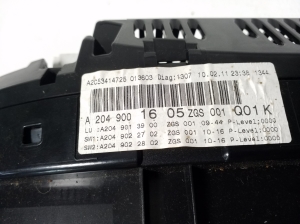 Mercedes Benz GLK-Class 204 (2008–2015) Instrument cluster A2049001605 - 3