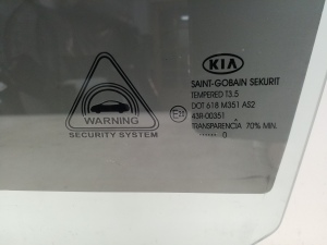 Kia ceed (2006–2012) Front door glass - 2