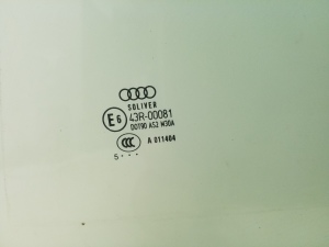 AUDI S6 (2006–2011) Türscheibe hinten 43R00081 - 2