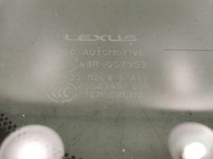 LEXUS GX (2009–2026) Tagumine küljeklaas (kere) 6272060E00 - 3