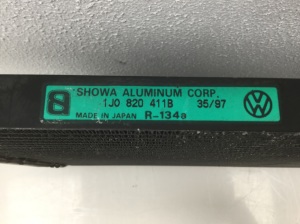 AUDI A3 8L (1996–2003) Gaisa kondicioniera radiators un tā daļas 1J0820411B - 2