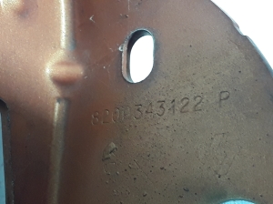 RENAULT Twingo II (2007–2014) Scharnier Motorhaube 8200343122 - 3