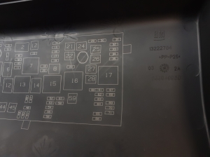  Cover fuse block front 