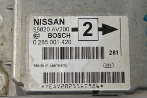 NISSAN Primera P12 (2001–2008) Airbagsteuergerät 98820AV200 - 3