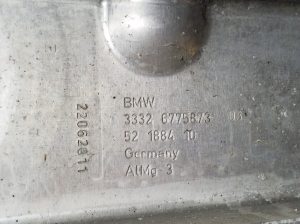 BMW 7 SERIJA F01 (2008–2015) Hinterachse sonstiges Teil 6775873 - 3