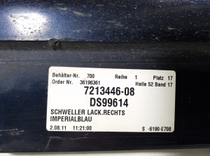 BMW 7 SERIJA F01 (2008–2015) Karbi välimine ilupaneel 7213446 - 3