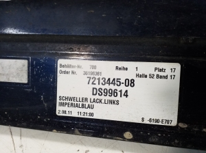 BMW 7 SERIJA F01 (2008–2015) Karbi välimine ilupaneel 7213445 - 4