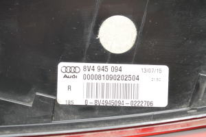 AUDI A3 8V (2012–2020) Tail light on trunk lid 8V4945094 - 2