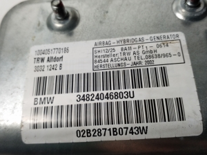 BMW 7 SERIJA E65 (2001–2008) Airbag für vordere Türen 8240468 - 2