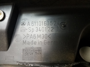 Mercedes Benz Vito 638 (1996–2003) Motora dekoratīvais pārsegs A6110161524 - 3